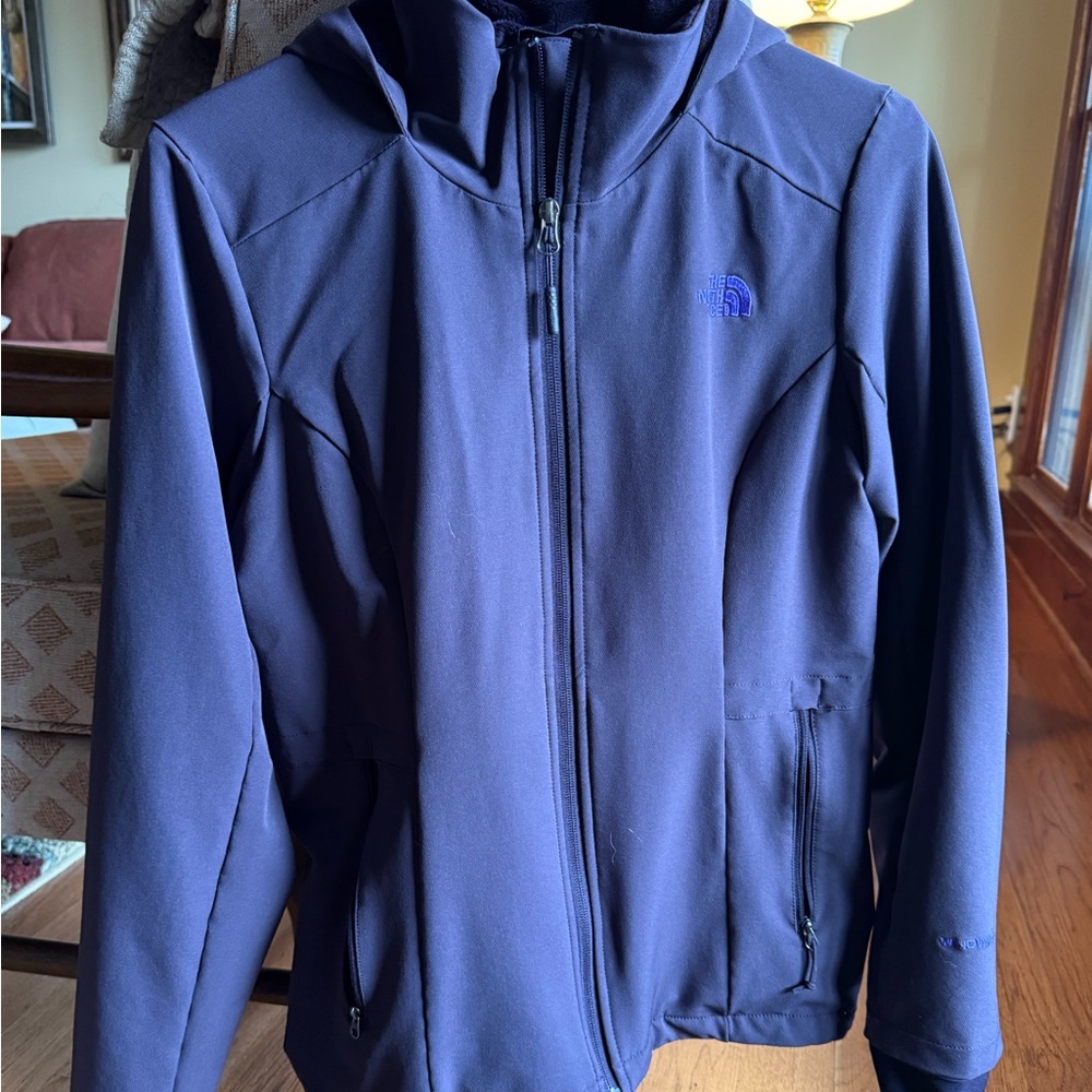 The North Face Deep Purple Fleece Jacket with Hood